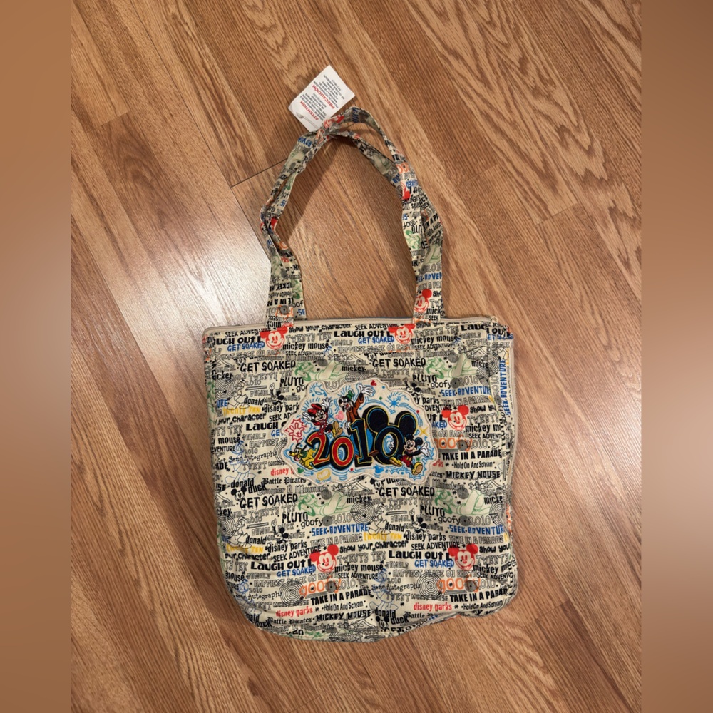 Vintage Disney Colorful Character Tote Bag